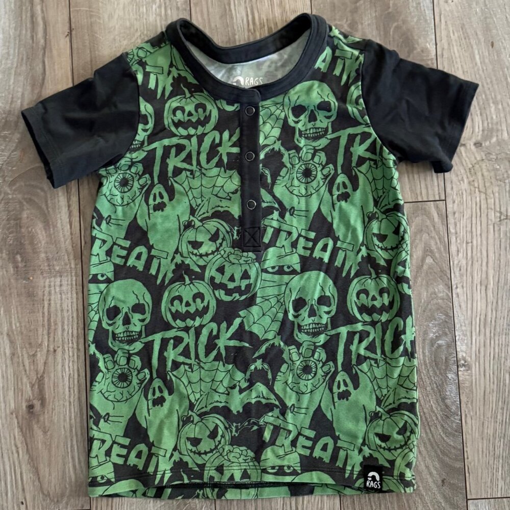 Rags Trick or Treat Henley tee